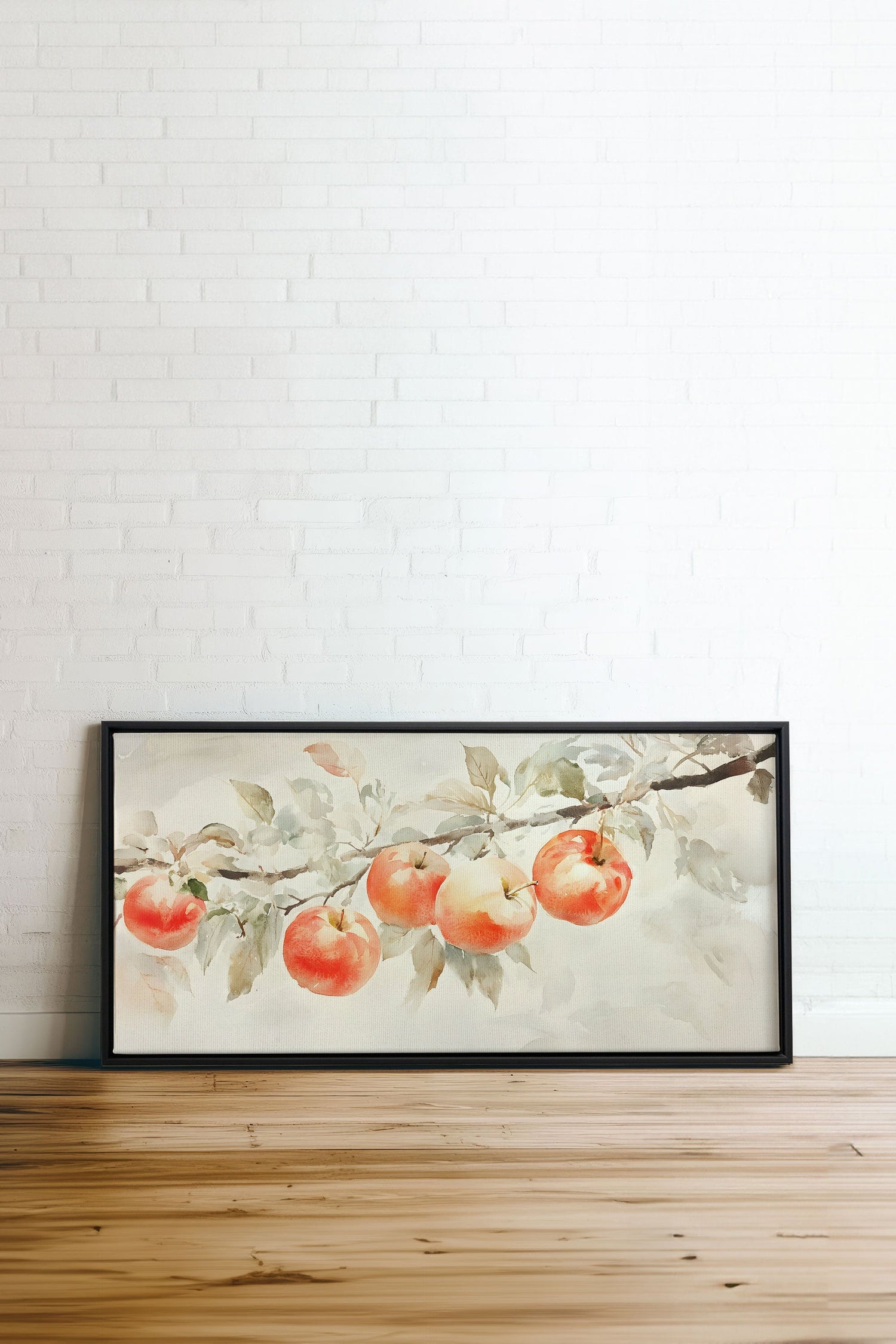 OLEKA CANVAS - DOUCE RÉCOLTE, Oeuvre sur toile étirée, encadré Noir