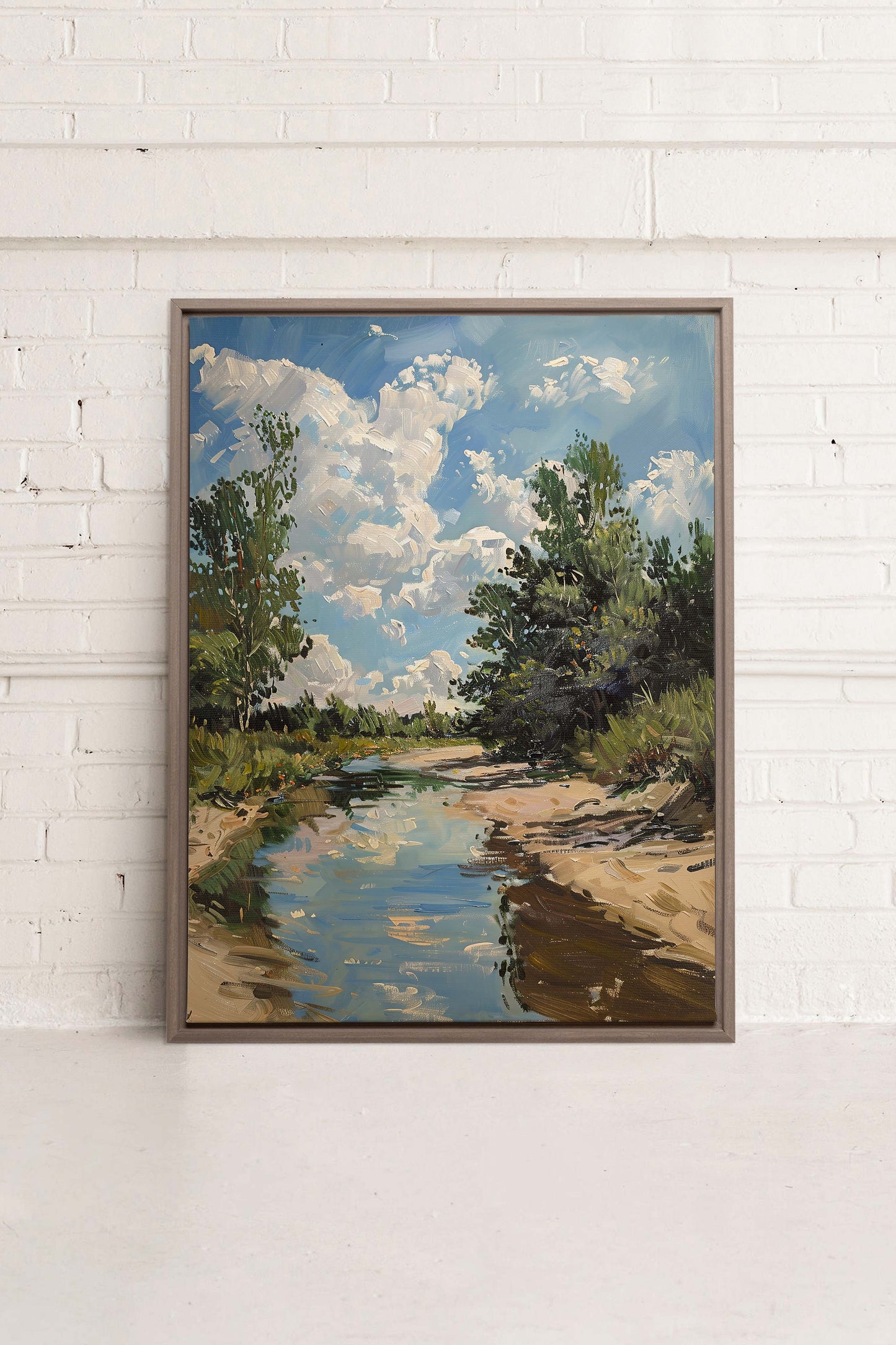 CREEK MIRAGE, Work on stretched canvas