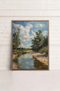 CREEK MIRAGE, Work on stretched canvas