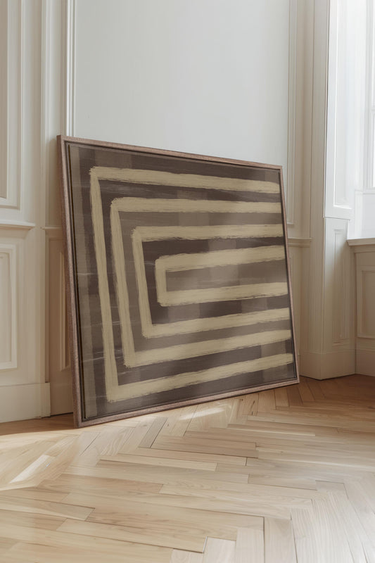 GOLDEN MAZE, Work on stretched canvas
