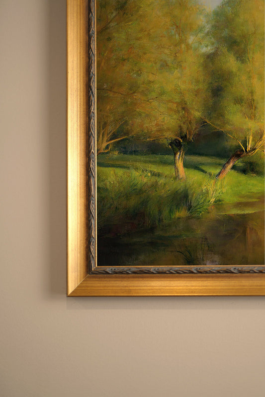 SOFTNESS OF THE EVENING, VINTAGE GOLD FRAME