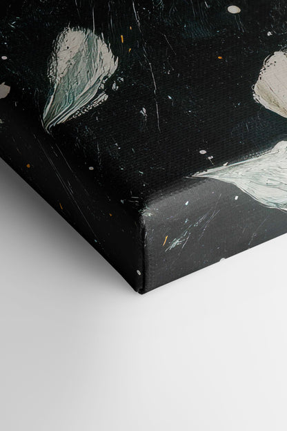 PETALS IN THE NIGHT, Work on stretched canvas