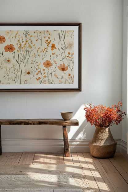 AUTUMN GARDEN, Work on stretched canvas
