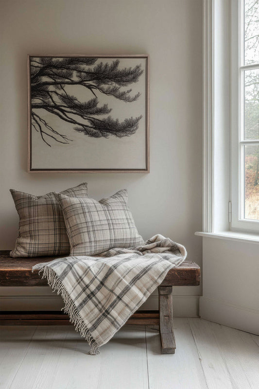 WINDSWEPT PINES, Work on stretched canvas