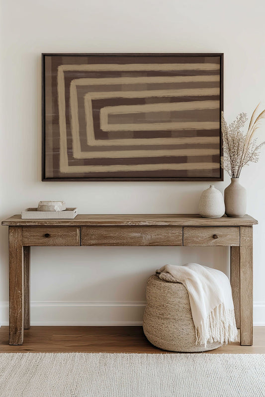 GOLDEN MAZE, Work on stretched canvas