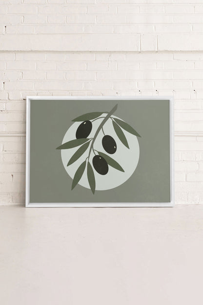 OLIVE MOON, Work on stretched canvas