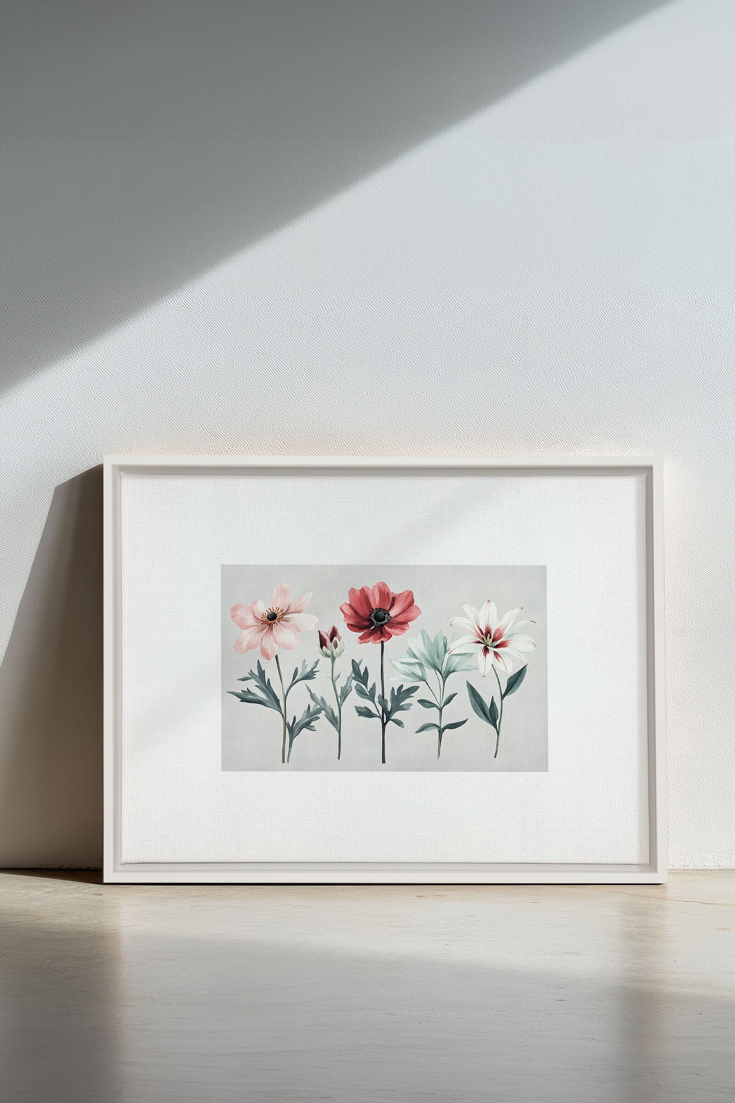 FLEURS DE SAISON, Work on stretched canvas