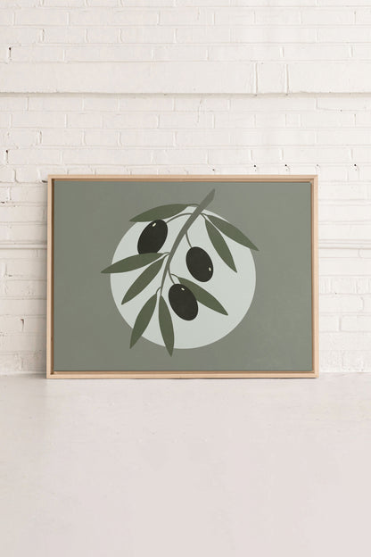 OLIVE MOON, Work on stretched canvas