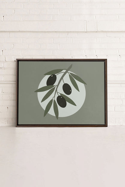 OLIVE MOON, Work on stretched canvas