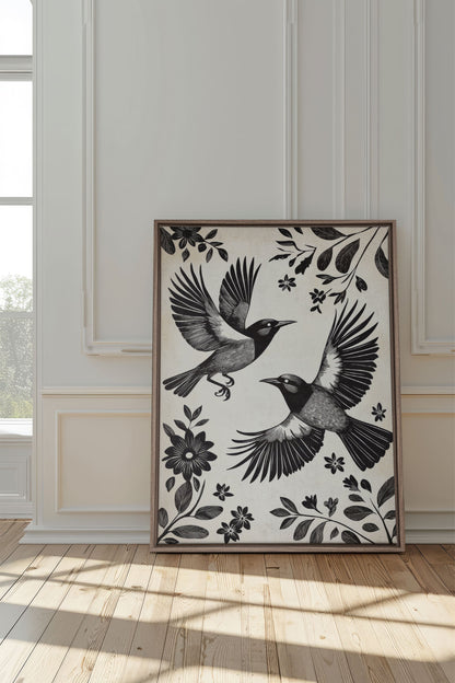 DARK WINGS, Work on stretched canvas