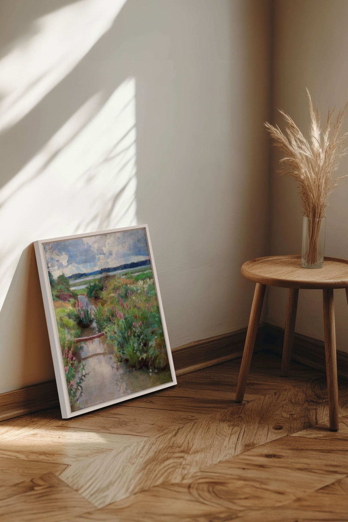 DOUCE RIVIÈRE, Oeuvre sur toile étirée
