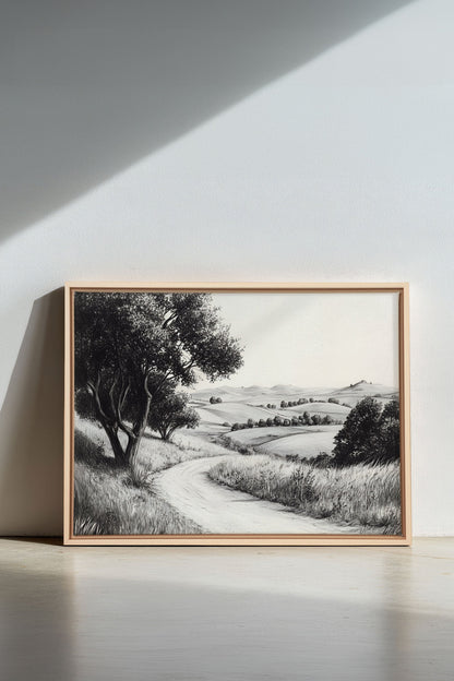 DOUCEUR DES COLLINES, Work on stretched canvas