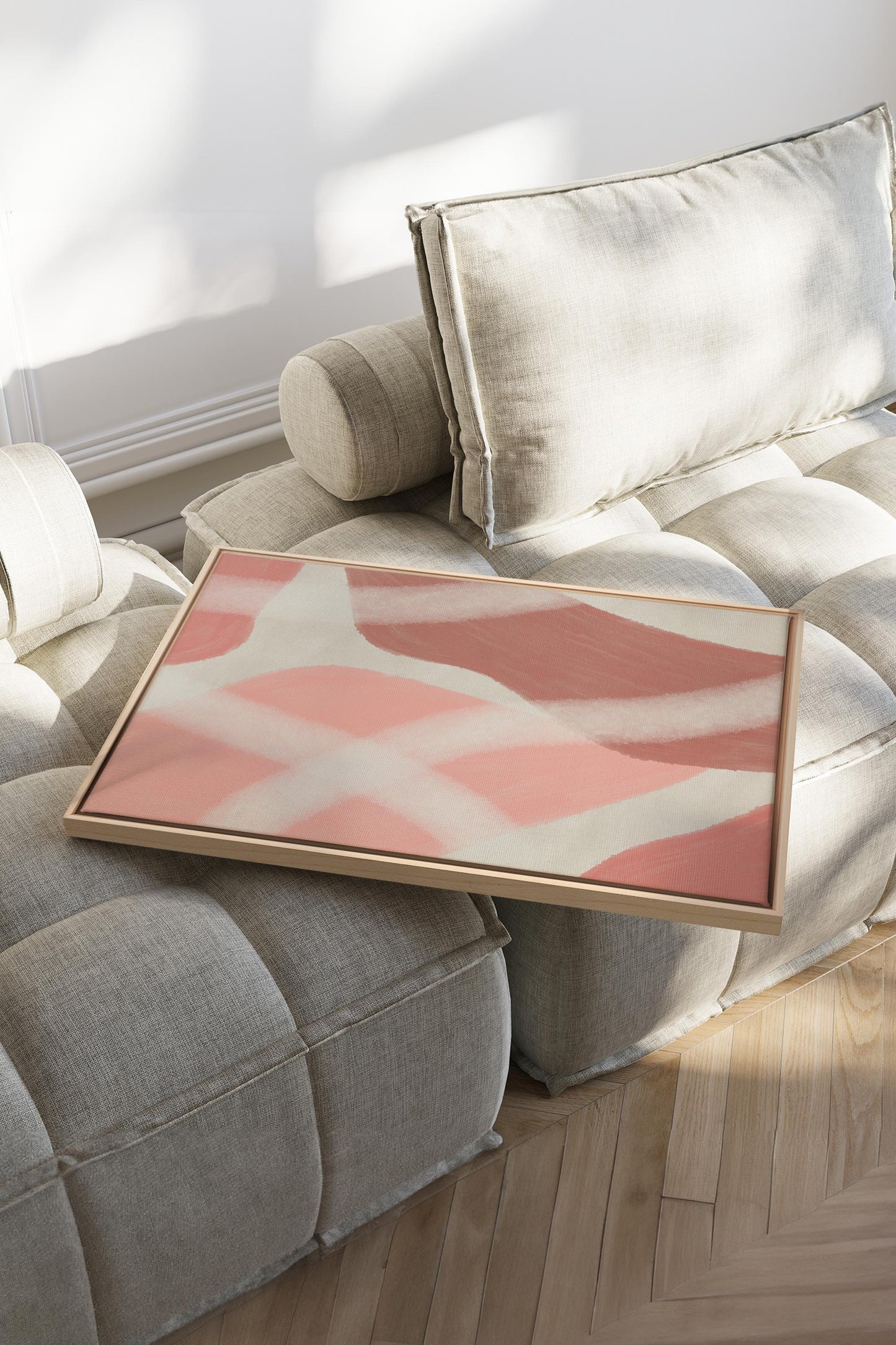 ROSY GLOW, Work on stretched canvas