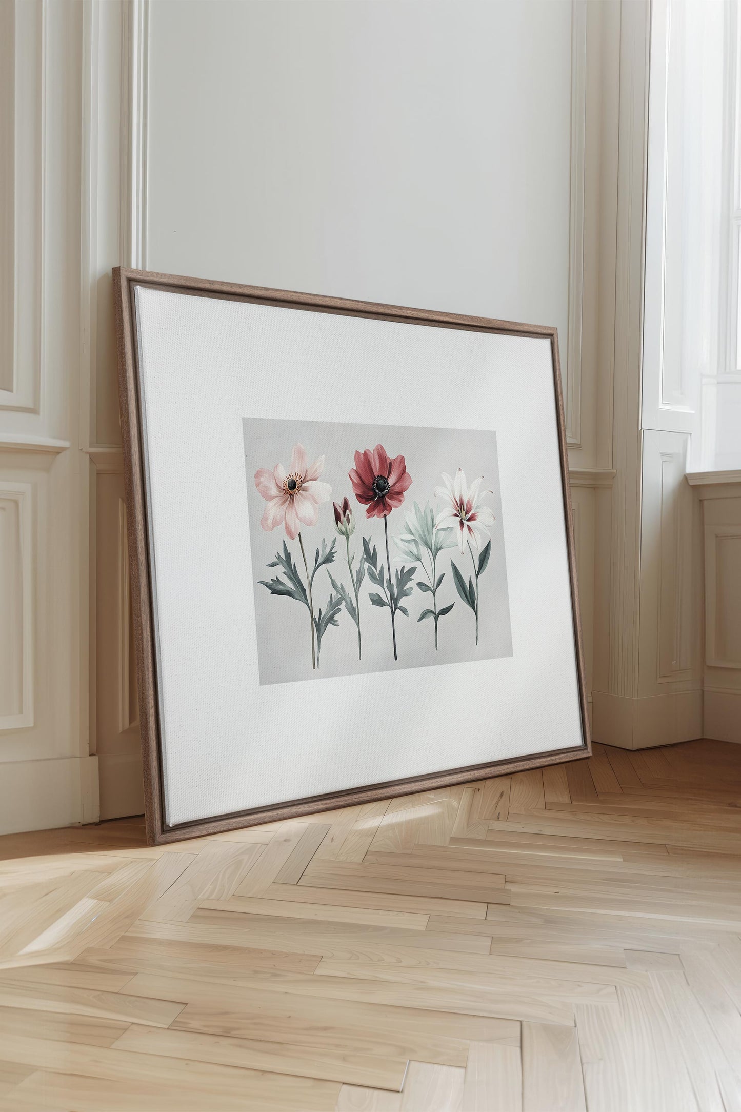 FLEURS DE SAISON, Work on stretched canvas