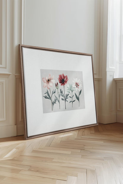 FLEURS DE SAISON, Work on stretched canvas