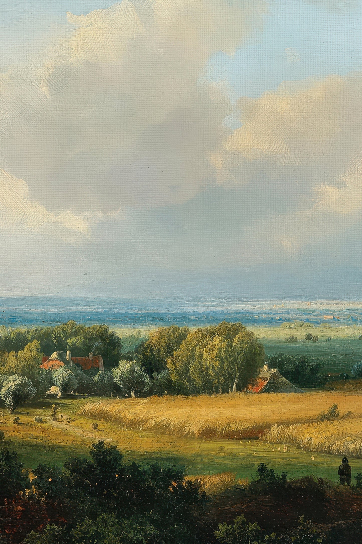 VUE D'ÉPOQUE, CADRE VINTAGE OR