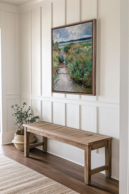 DOUCE RIVIÈRE, Oeuvre sur toile étirée