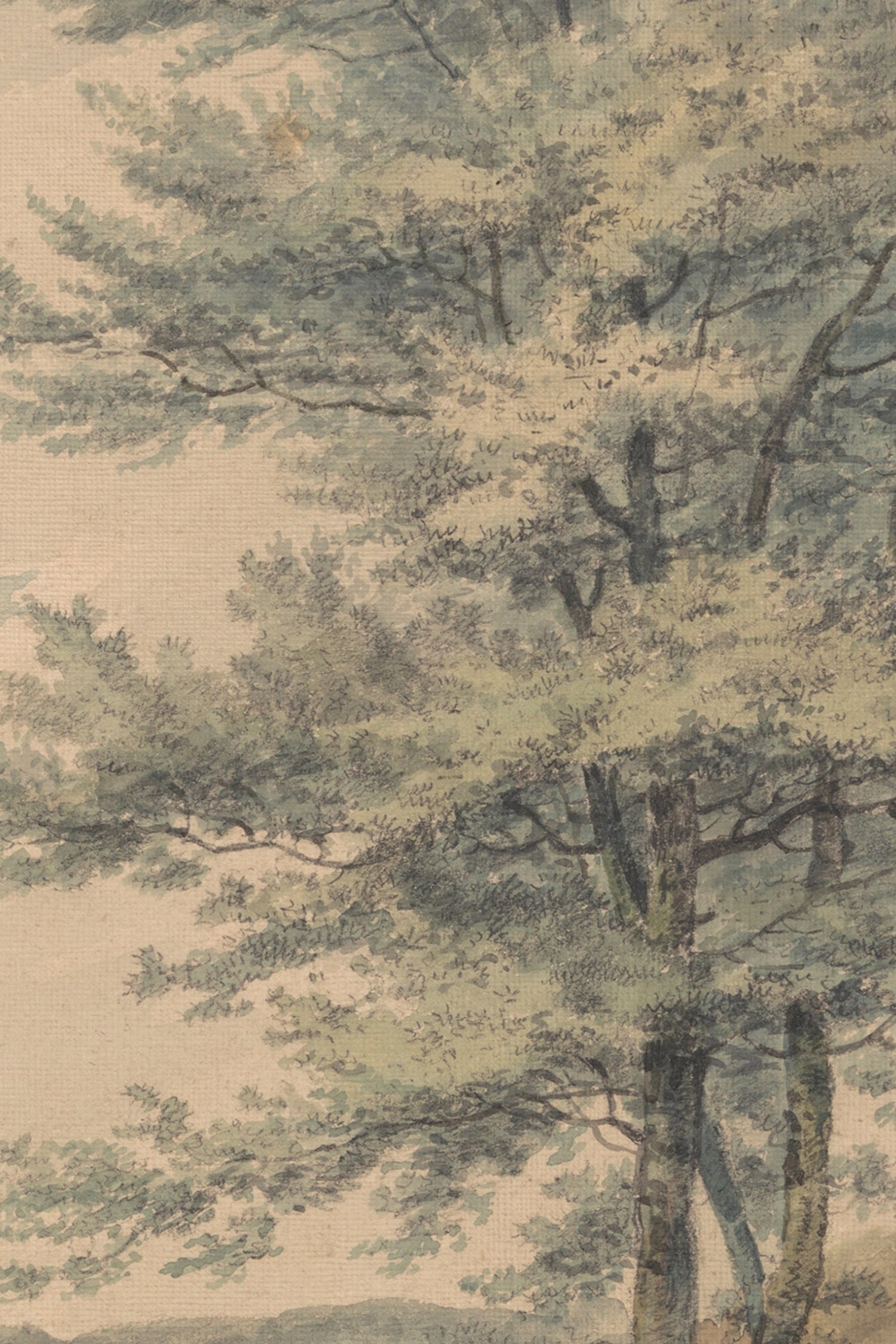 PAYSAGE OUBLIÉ, Oeuvre sur toile rigide, encadré Vintage Argent