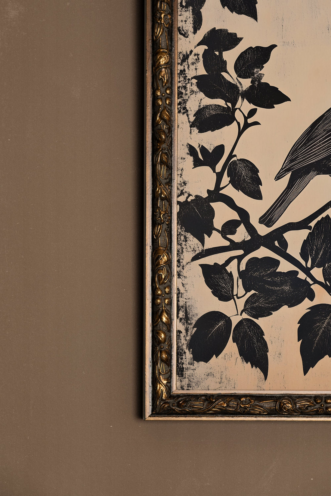 LES SECRETS DU VENT, Artwork on rigid canvas, framed in Vintage Bronze