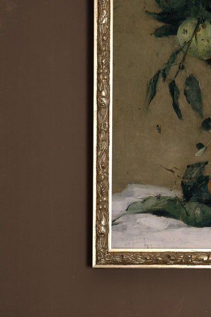 VELOURS DU TEMPS, Oeuvre sur toile rigide, encadré Vintage Argent