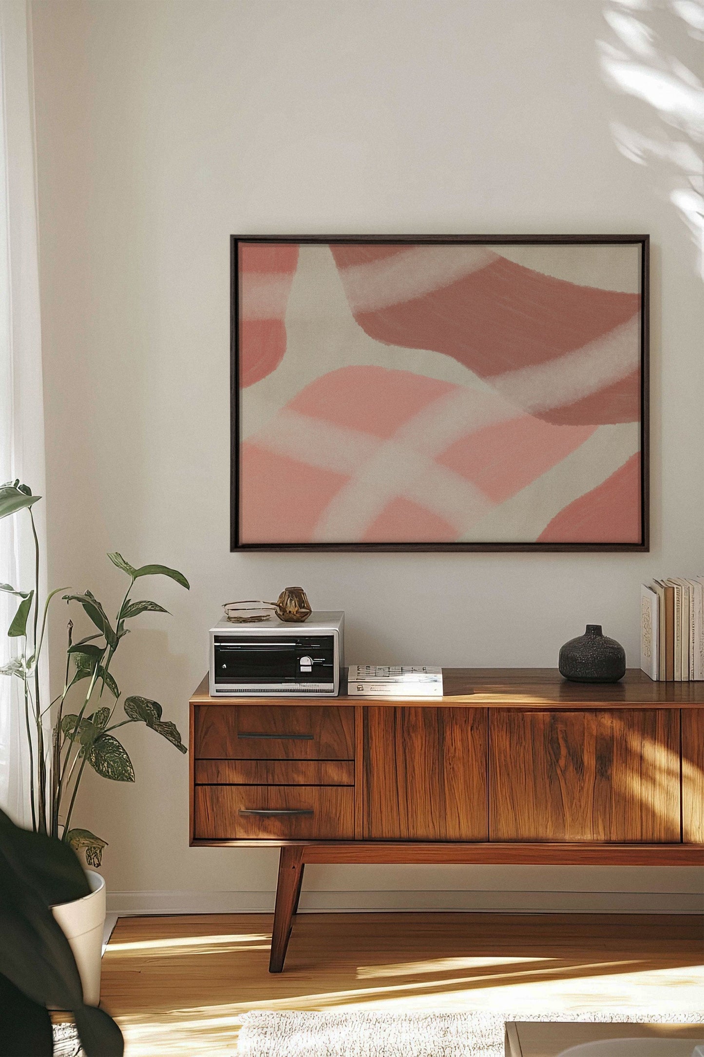 ROSY GLOW, Work on stretched canvas