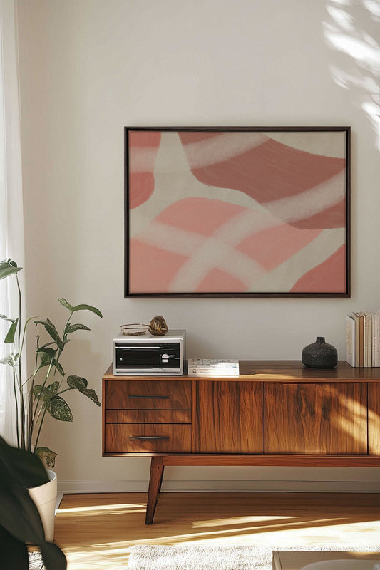 ROSY GLOW, Work on stretched canvas