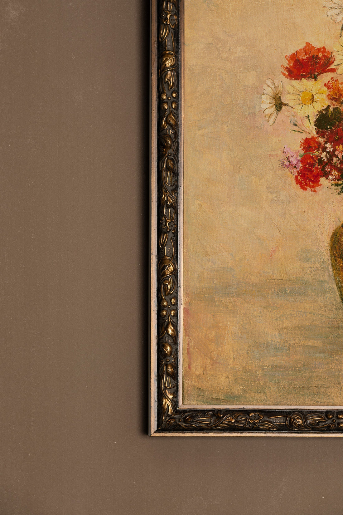 PARFUM DU PASSÉ, Artwork on rigid canvas, framed in Vintage Bronze