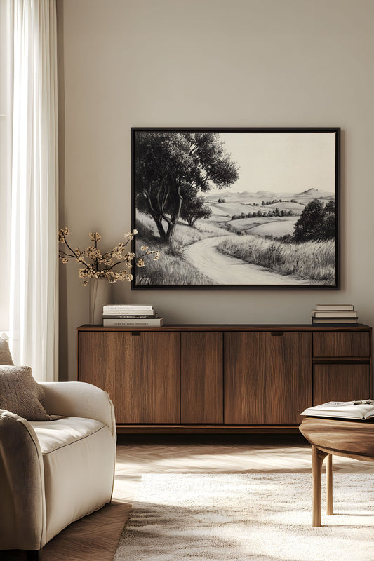 DOUCEUR DES COLLINES, Work on stretched canvas
