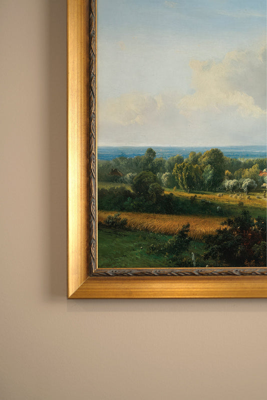 VUE D'ÉPOQUE, CADRE VINTAGE OR