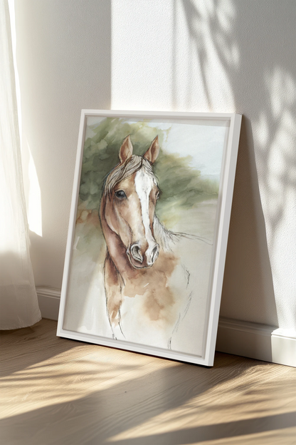 Souffle Équin, Oeuvre sur toile étirée