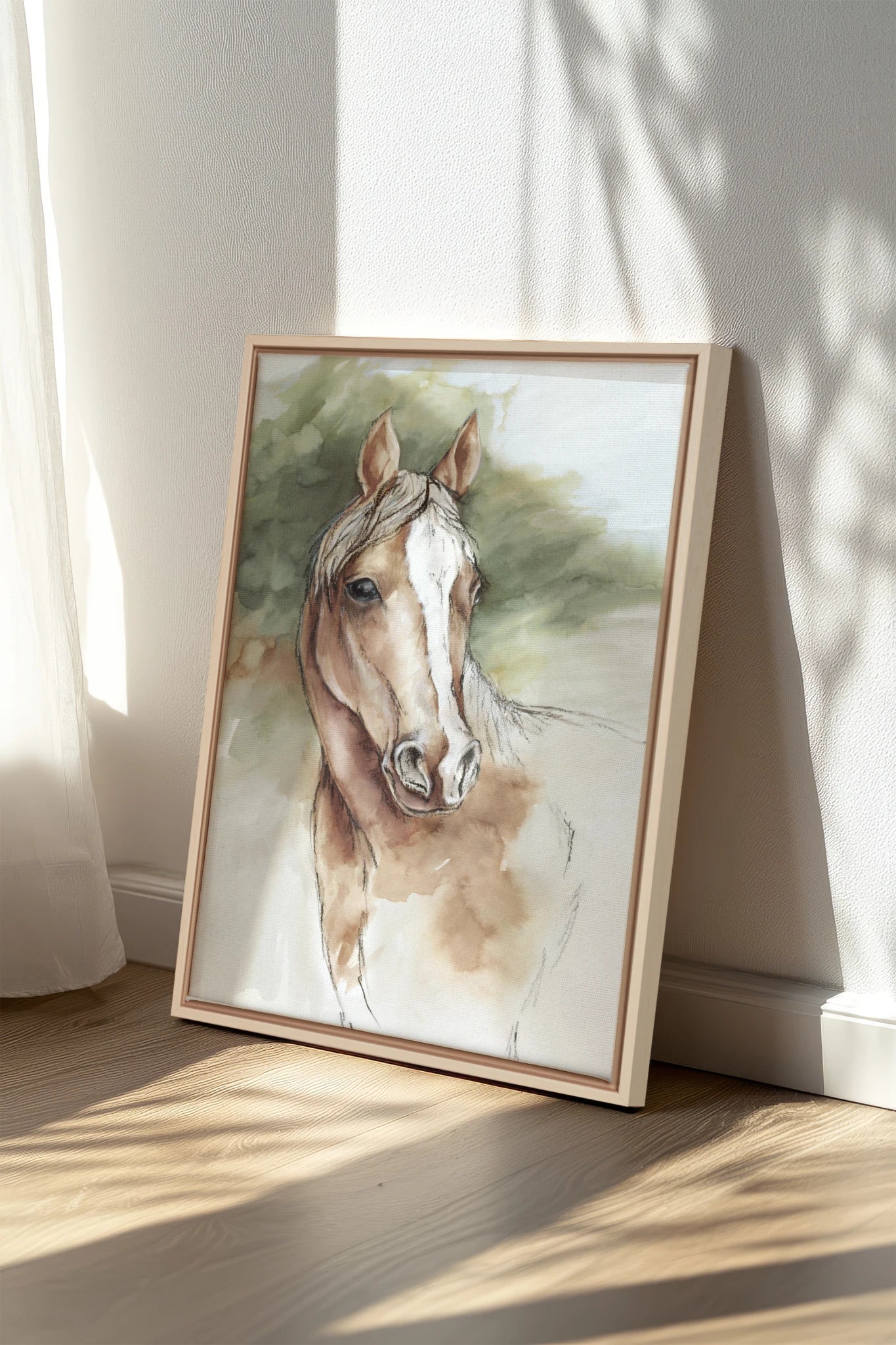 Souffle Équin, Oeuvre sur toile étirée