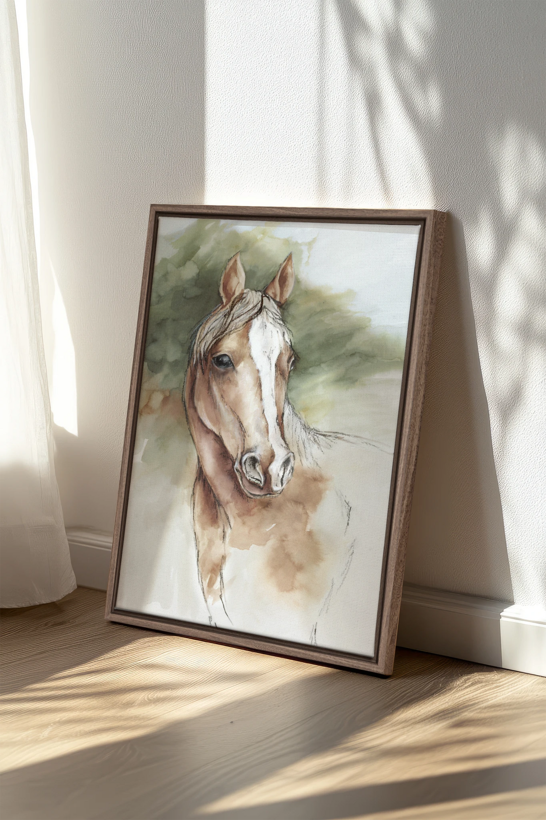 Souffle Équin, Oeuvre sur toile étirée