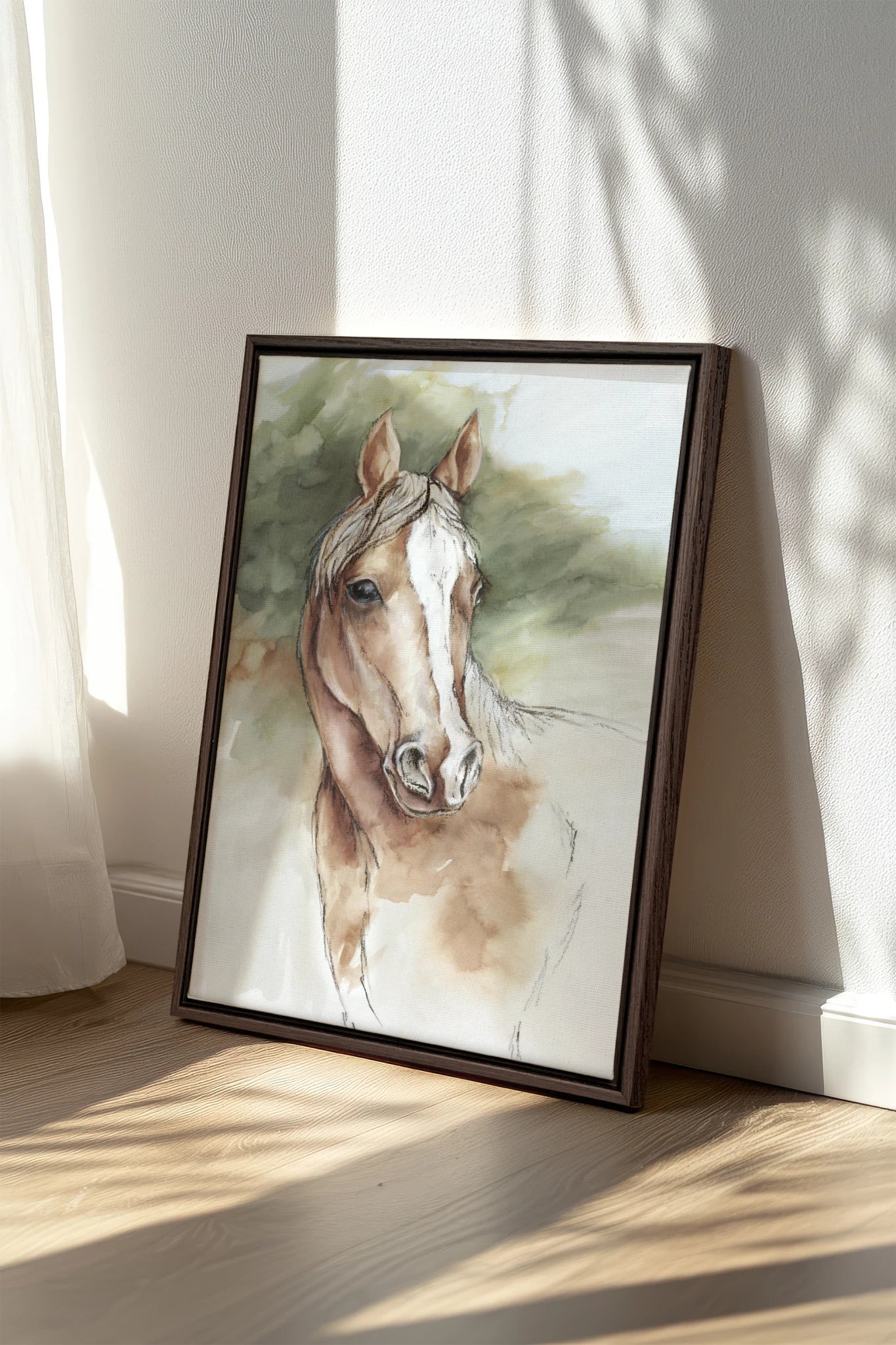 Souffle Équin, Oeuvre sur toile étirée