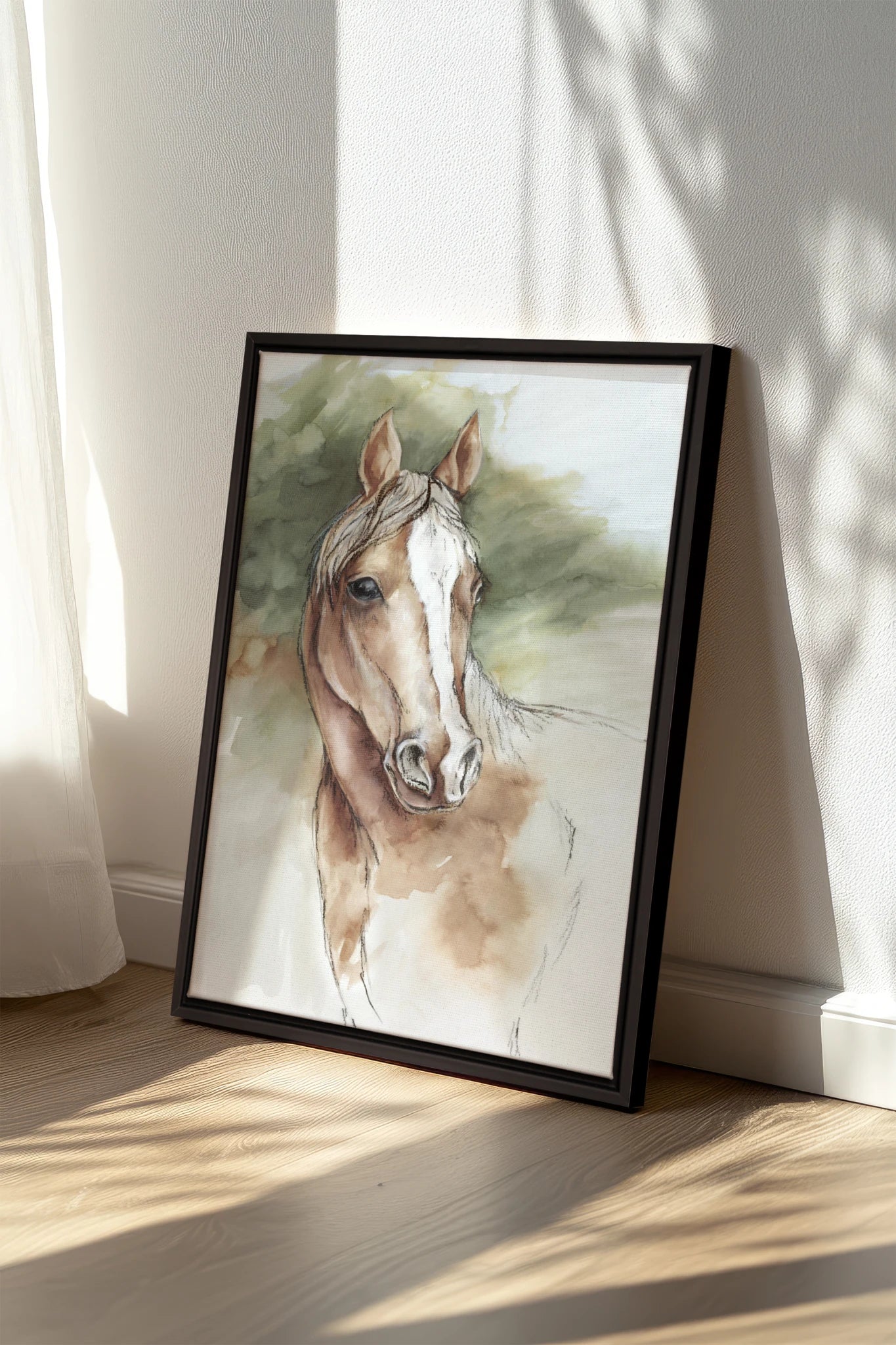 Souffle Équin, Oeuvre sur toile étirée