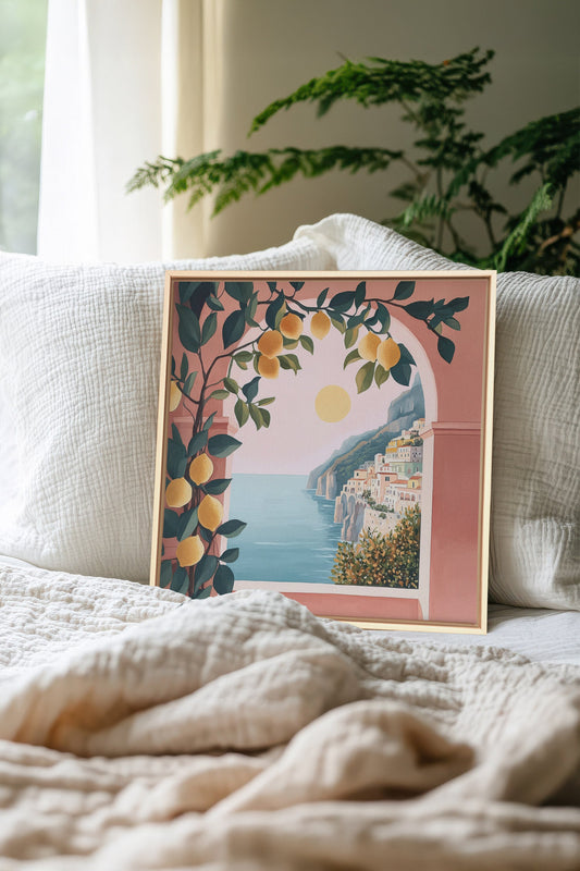 LIMONADE ROSE, Oeuvre sur toile étirée