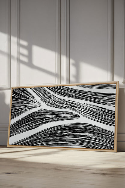 FLUID IMPULSES, Oeuvre sur toile étirée
