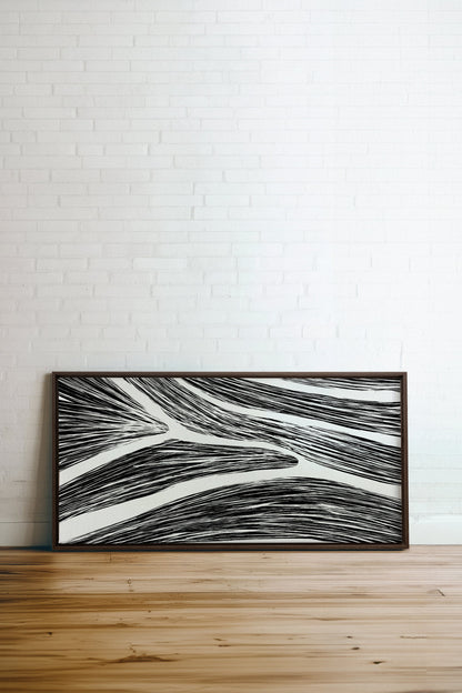 FLUID IMPULSES, Oeuvre sur toile étirée