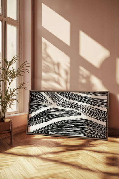 FLUID IMPULSES, Oeuvre sur toile étirée