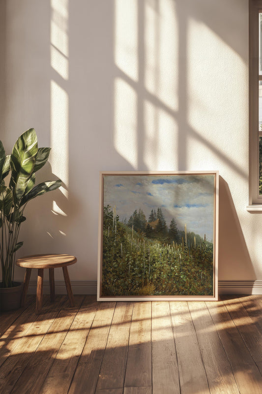 VERSANTS SAUVAGES, Oeuvre sur toile étirée