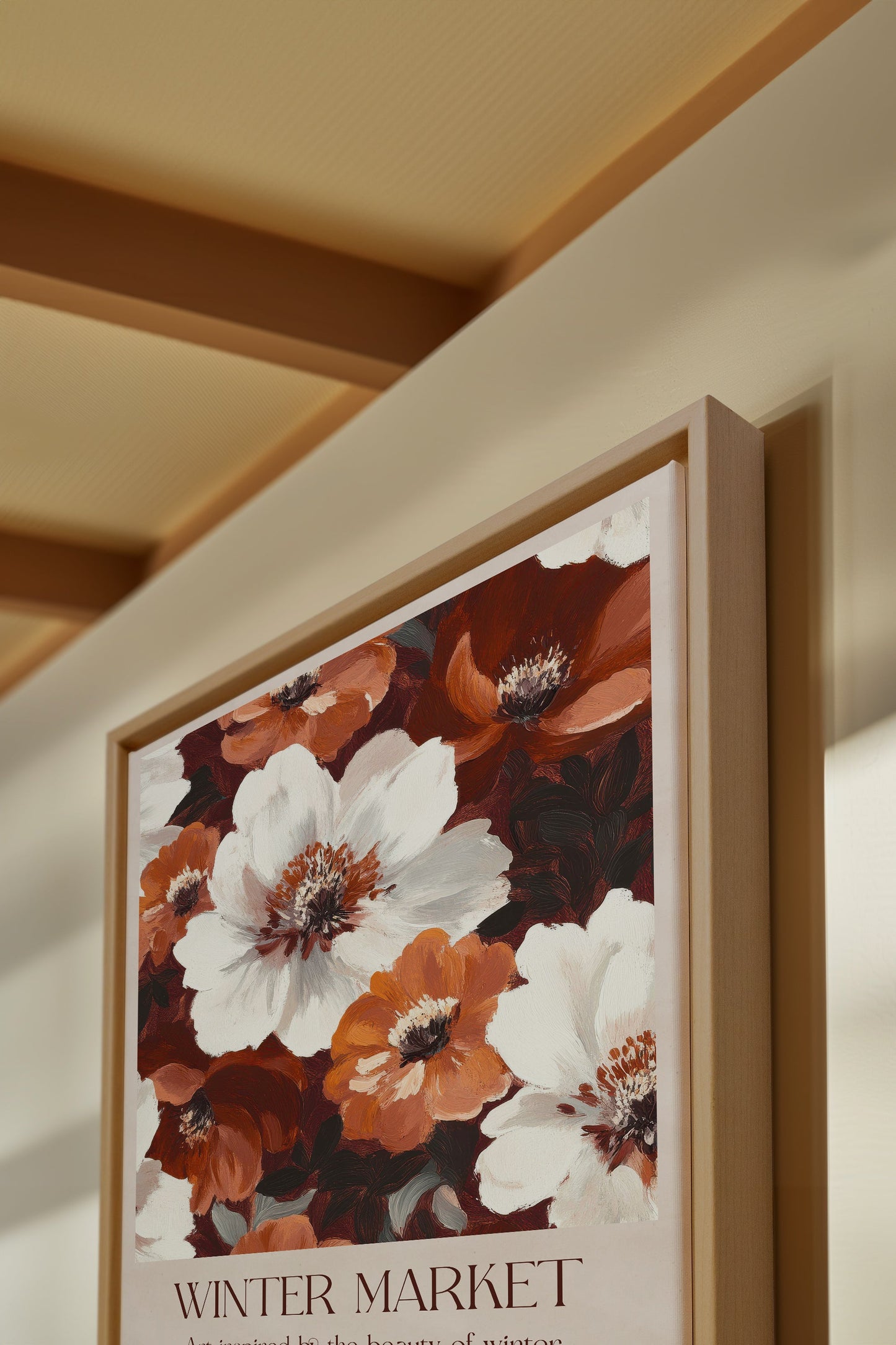 MARCHÉ HIVERNAL I, Work on stretched canvas