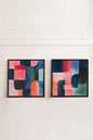 COLORED SPARK DUO (2 works on stretched canvas)