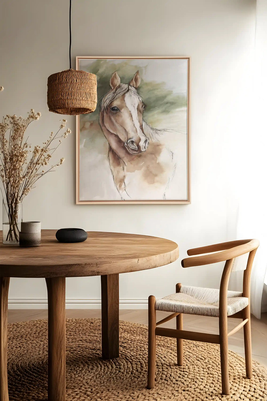 Souffle Équin, Oeuvre sur toile étirée