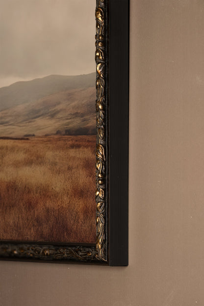 RÊVE DE TERRE, Artwork on rigid canvas, framed in Vintage Bronze