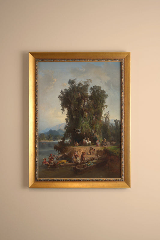 LES RIVES DU TEMPS, VINTAGE GOLD FRAME