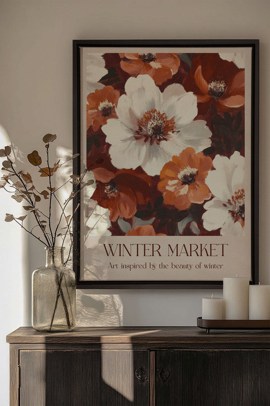MARCHÉ HIVERNAL I, Work on stretched canvas