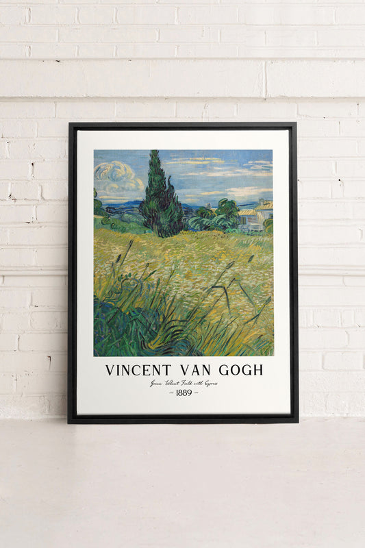 GREEN WHEAT FIELD, Work on stretched canvas