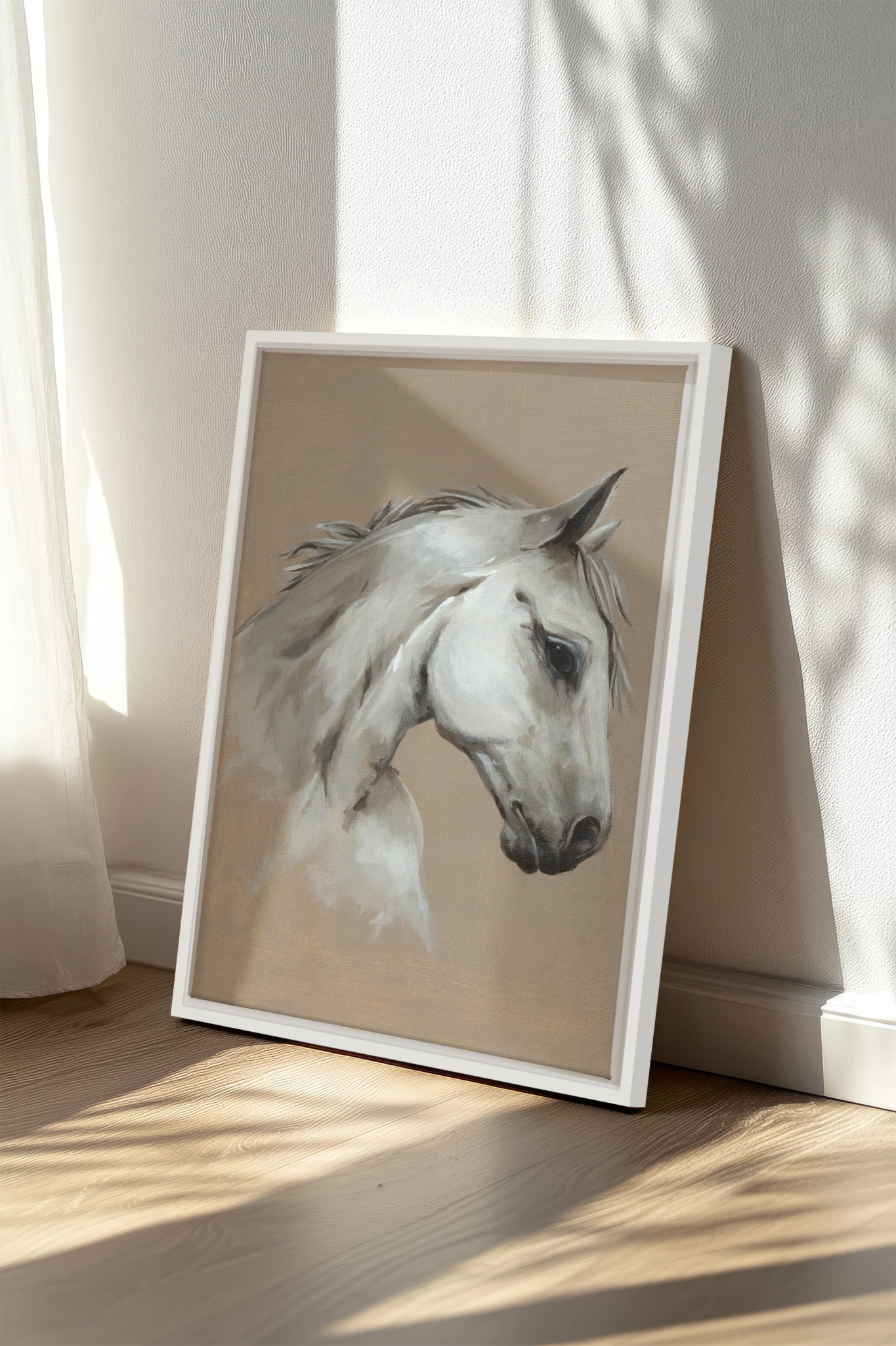 Cheval de Sable, Oeuvre sur toile étirée