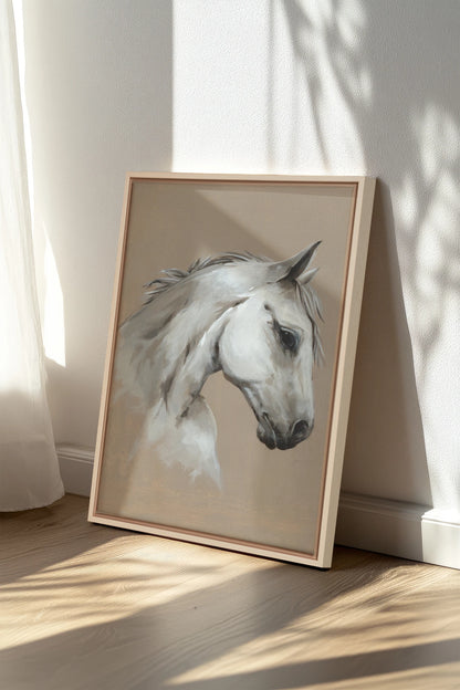 Cheval de Sable, Oeuvre sur toile étirée