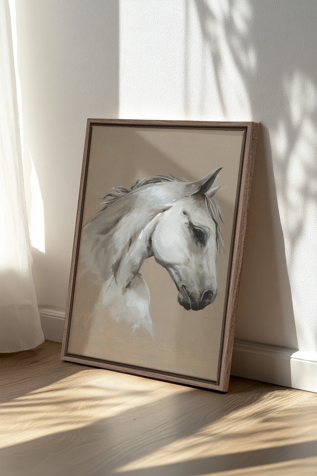 Cheval de Sable, Oeuvre sur toile étirée
