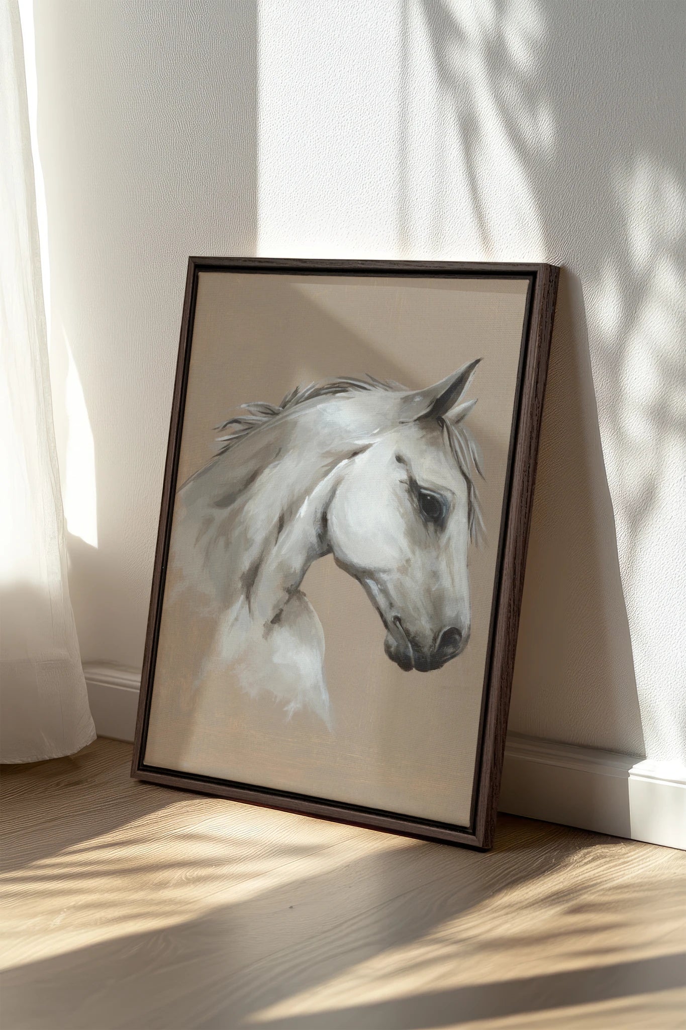 Cheval de Sable, Oeuvre sur toile étirée